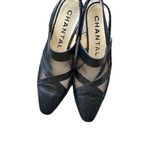 Chantal Made In Italy l Black Leather Shoes Size 5.5